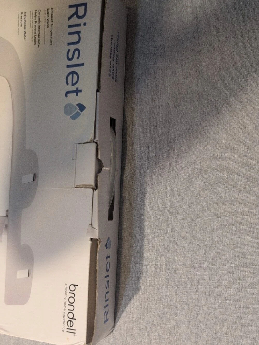 Brandell Rinslet Non-Electric Bidet Attachment in Navy & White
